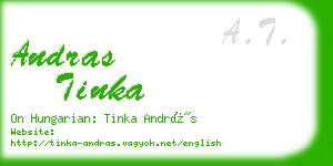 andras tinka business card